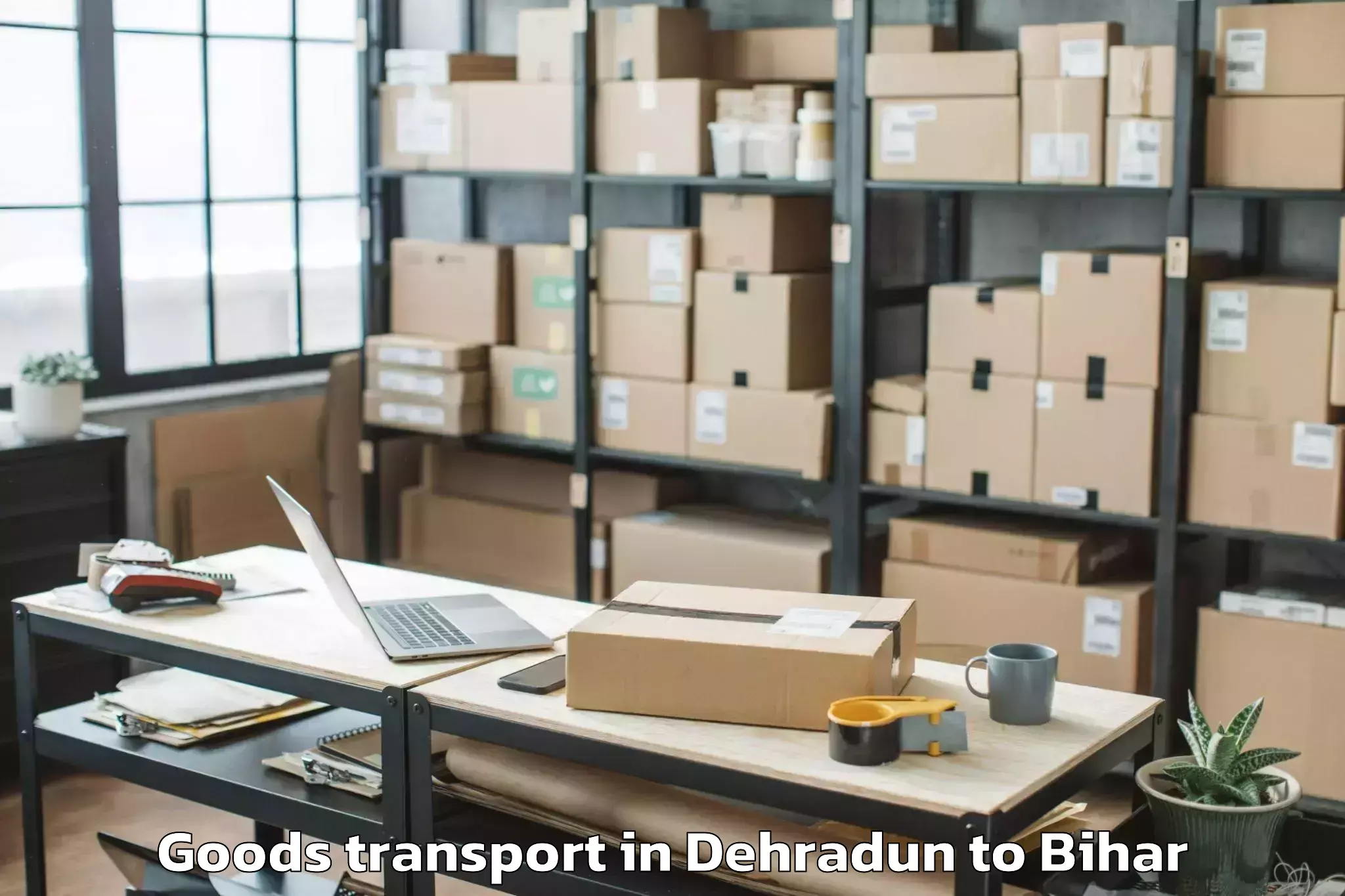 Discover Dehradun to Kameshwar Singh Darbhanga Sans Goods Transport